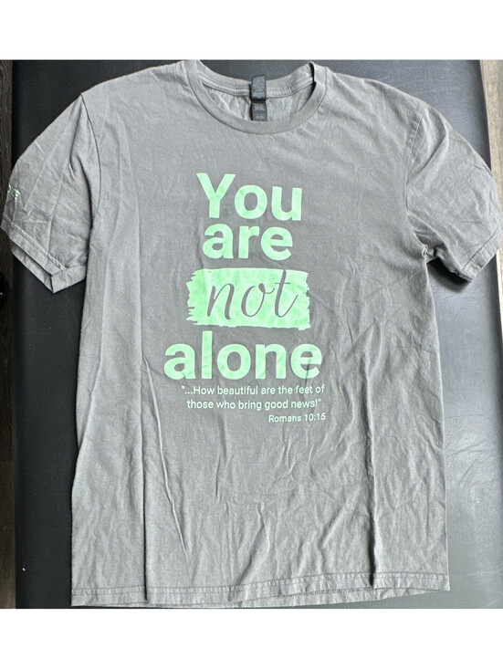 Gildan Other - Gildan Men’s M Gray Graphic Print Romans 10:15 Religious Short Sleeve T-Shirt
